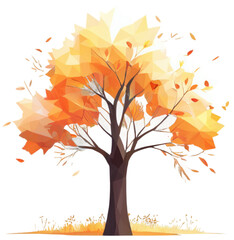 autumn tree with leaves