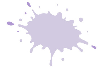 Lavender paint splatter | vector on white background