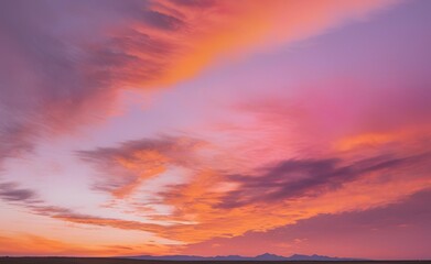 Obraz premium sunset sky with clouds