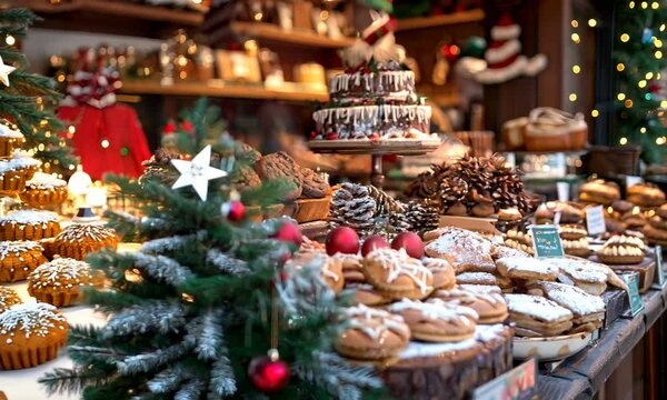 christmas market stall