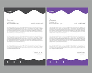  Modern business letterhead template
