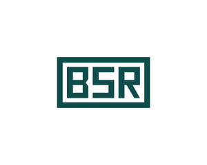 BSR logo design vector template. BSR