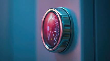 Close-Up of a Modern Thermostat on Air Conditioning Unit