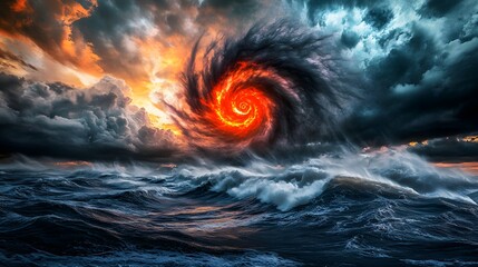 Weather radar displaying the predicted path of an approaching hurricane, emphasizing the importance of accurate meteorological data in disaster preparedness and response.