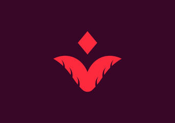 Stylish and elegant logo featuring the letter V, embodying sophistication and modern design