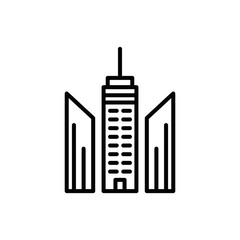 Obraz premium skyscraper logo icon