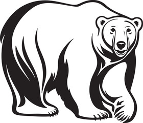 Polar bear vector illustration design and templates
