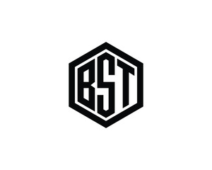 BST logo design vector template. BST