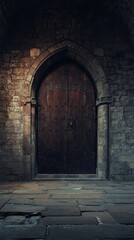 Fototapeta premium Minimalist Background of Halloween Banner: A Spooky Celebration for Your Autumn Party