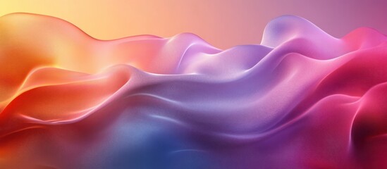 Abstract background of flowing, rippling, colorful shapes.