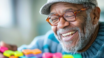 Joyful Residents Engaged in Interactive Games for Physical and Mental Well-being in Common Room