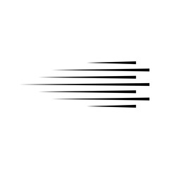 Horizontal speed lines for comic books. Manga, anime graphic speed striped texture. Horizontal fast motion lines for comic books. Vector illustration