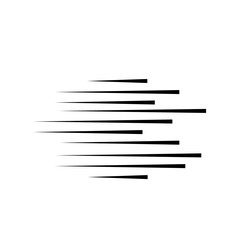 Horizontal speed lines for comic books. Manga, anime graphic speed striped texture. Horizontal fast motion lines for comic books. Vector illustration