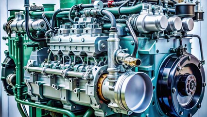 Detailed examination of diesel engine equipment
