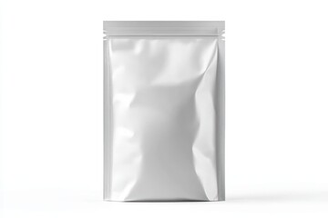 Isolated coffee bag mockup, front view, suitable for multiple products.