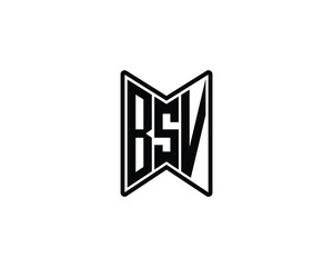 BSV logo design vector template. BSV