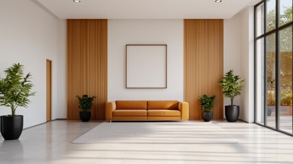 Serene Workspace Oasis with Sunlit Open Office, Relaxing Decor, and Peaceful Ambiance