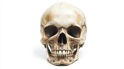 Obraz premium Closeup view of skull. The decoration element for Halloween.