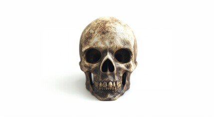 Fototapeta premium Closeup view of skull. The decoration element for Halloween.