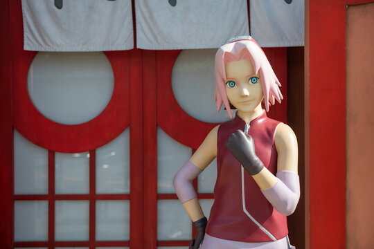 Sakura Haruno at Naruto Boruto Fuji Hidden Leaf village, Fujiyoshida