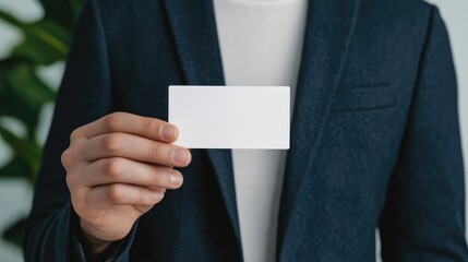 A consultant s hand placing a business card on the table during an introductory meeting, business card exchange, networking in consulting