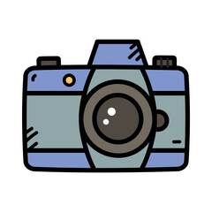 Camera Vector Doodle Illustration