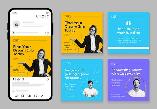 Job Finds Social Media Post Template