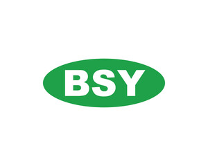 BSY logo design vector template. BSY