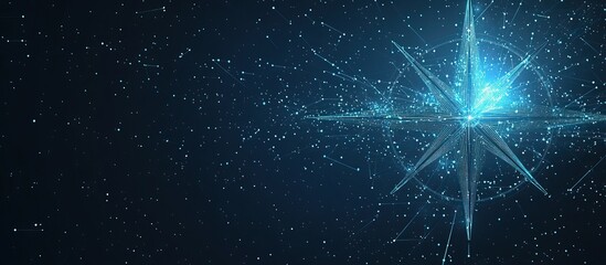 Obraz premium Abstract Compass Star