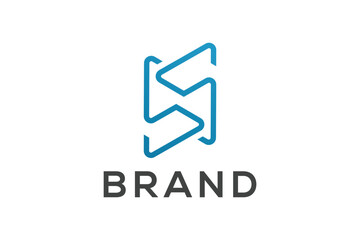 Letter SS Logo Simple Design Template