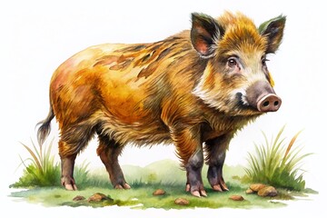 Hand Drawn Watercolor Illustration European