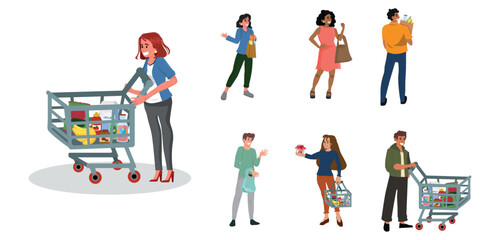 girls and women in various situations