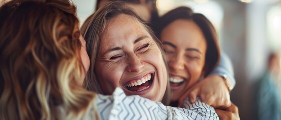 Obraz premium Joyful Embrace of Family