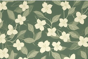 Fototapeta premium seamless floral pattern