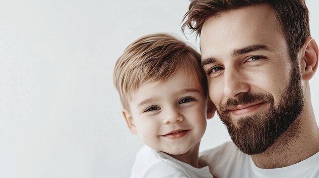 A contemporary poster template with a daddy theme, offering generous space for personalized messages against a clean white backdrop.