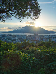 桜島と日の出