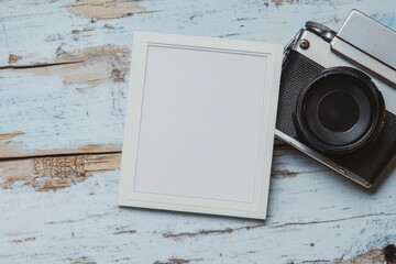 Blank polaroid frame, with copy space