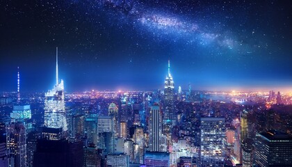 Obraz premium A symphony of lights enchants visitors. 