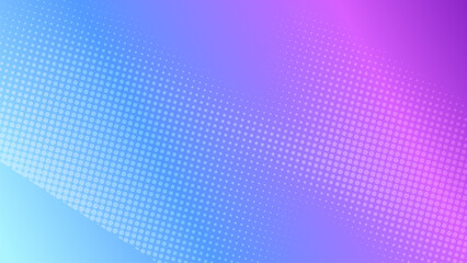 Obraz premium Abstract halftone with gradient background. Blue purple gradient wallpaper.