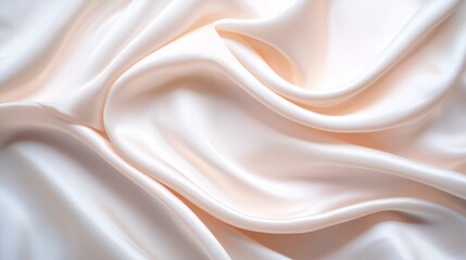 Obraz premium Serene Elegance: Soft-Focus Silk Fabric Draped in Ethereal Light