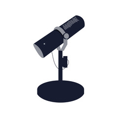 Mic podcast design template 