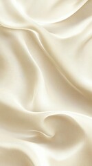 Fototapeta premium Elegant Draped Fabric Texture: Cream Silk Chiffon Background