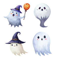 Cute and spooky Halloween ghosts perfect for holiday decorations