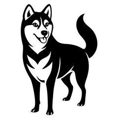 vector illustration of dog