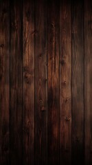 Naklejka premium Dark Brown Wooden Panel Background Texture