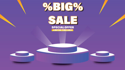 Free vector abstract sale promotion banner template
