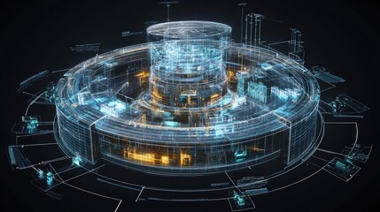 Digital Cityscape: A Futuristic Vision of Urban Infrastructure