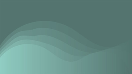 abstract green wave gradient background vector design