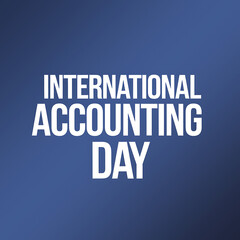Fototapeta premium international accounting day