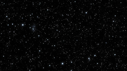 Naklejka premium A Dark and Starry Night Sky, a Universe Filled with Millions of Stars